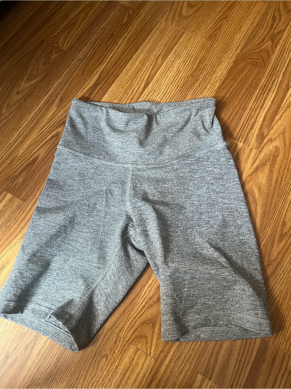 Old Navy Heather Gray High-Rise Bike Shorts